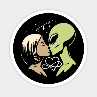 Alien Kissing Human Magnet
